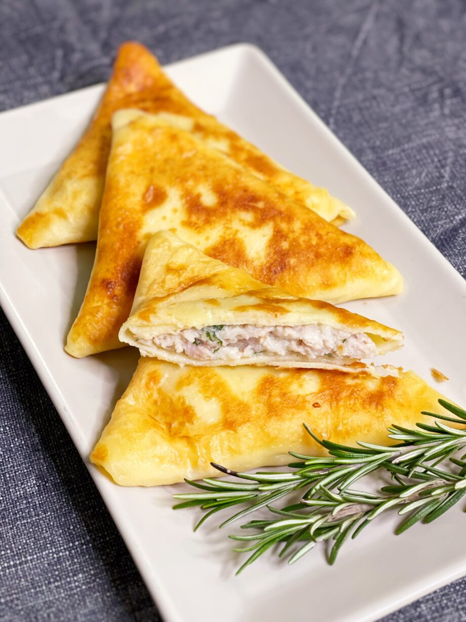 Benderiki with chicken and mozzarella