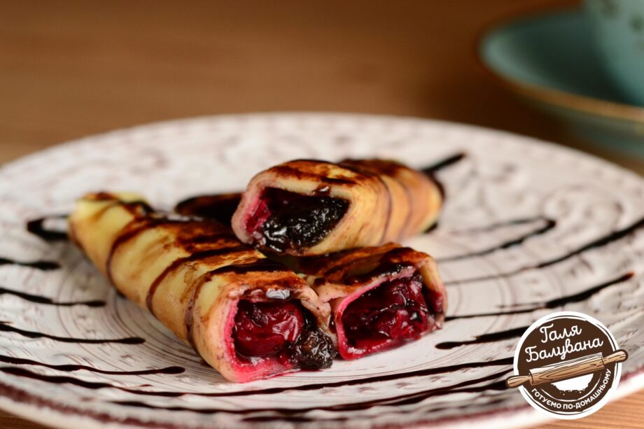 Pancakes with poppy seeds and cherries (500gr)