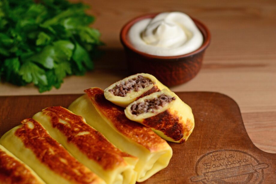 Pancakes with liver