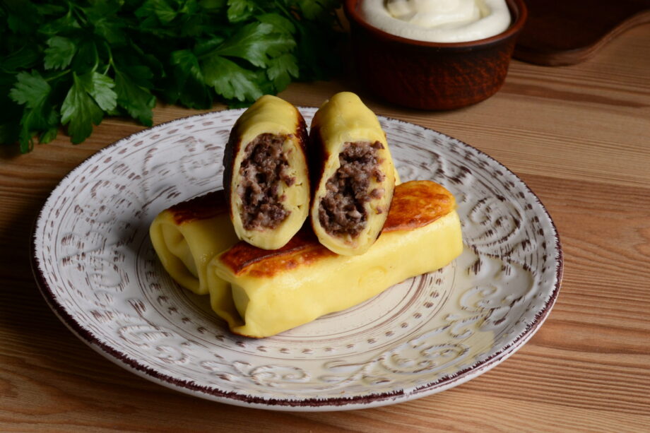 Pancakes with liver