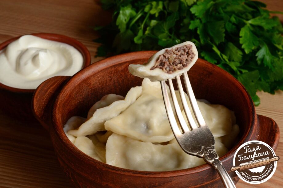 Vareniki with liver