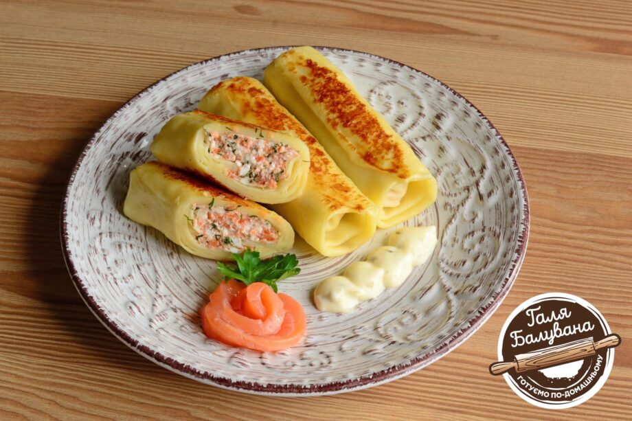 Pancakes with salmon and cream cheese (430gr)